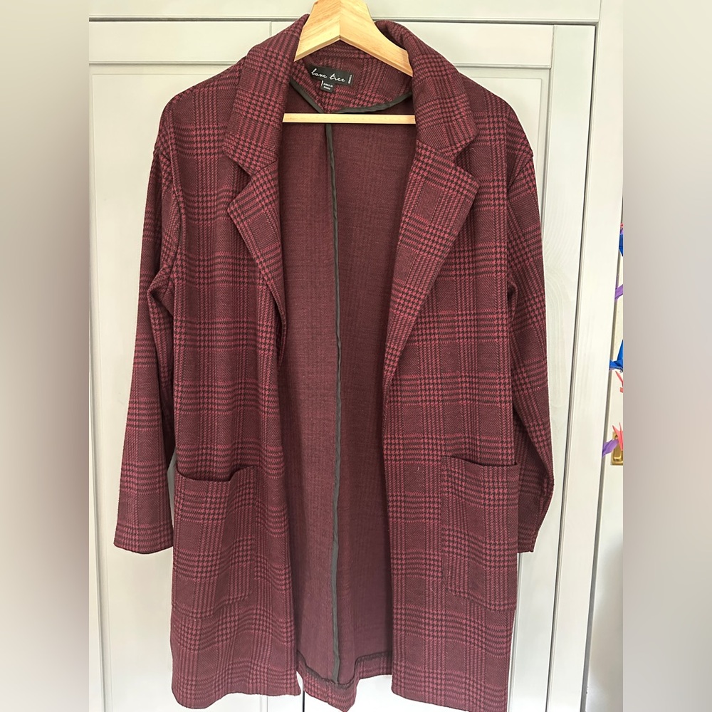 Shop Zoco Love Tree Plaid Blazer